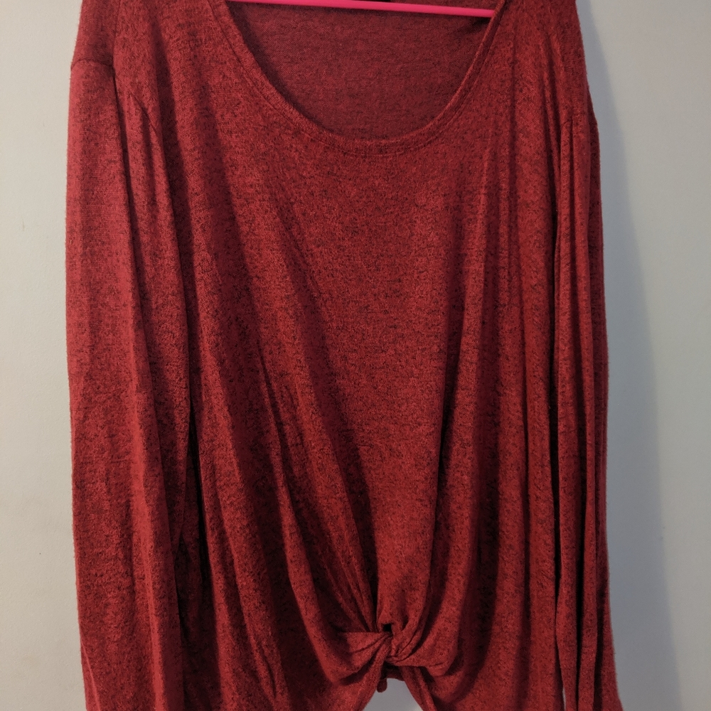 Red long sleeve shirt
